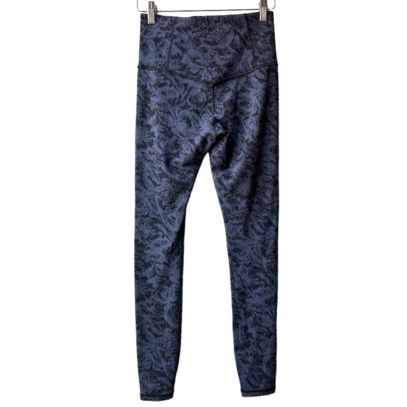 Athleta Women’s Elation Textured Tight Frosted Coral Blue Pull On Yoga Sz S - Picture 7 of 16
